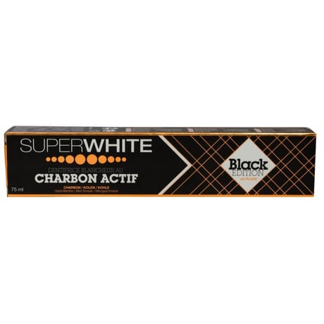 Superwhite black edition dentifrice charbon 75ml