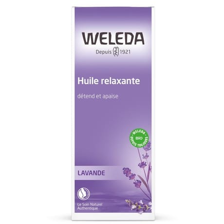 Weleda lavande huile relaxante pompe bio 100ml