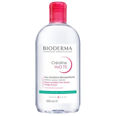 Bioderma créaline eau micellaire démaquillante h2o ts 500ml