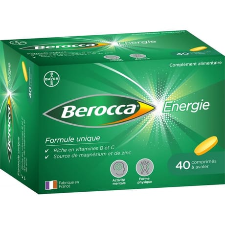 Berocca energie capsules pellicules x40