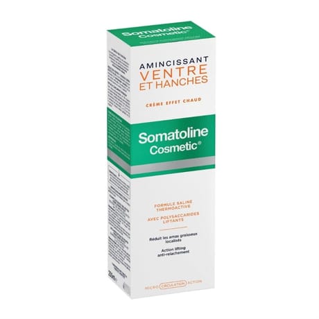 Somatoline Cosmetic  Amincissant ventre& hanches crème effet chaud 250ml