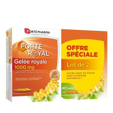 Forté pharme ampoule gelée royale 1000mg 2x20