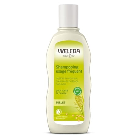 Weleda shampooing usage fréquent au millet bio 190ml