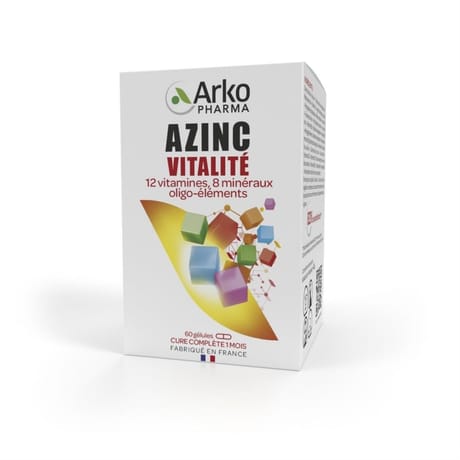 Arkopharma azinc forme et vitalité 60 gélules