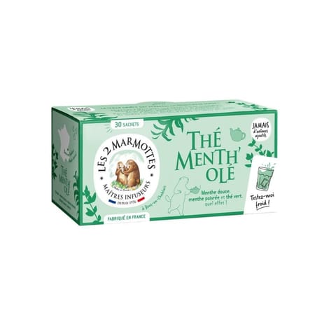 Les 2 marmottes thé menth'ole 45g