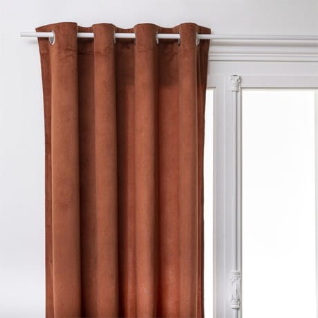 Rideau "lilou" 140x260cm terracotta
