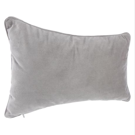 Coussin "lilou" 30x50cm gris clair
