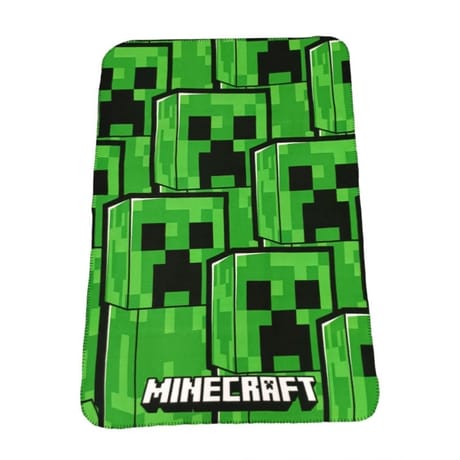 Plaid polaire creeper 100 x 140cm mojang minecraft