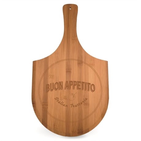 Pelle a pizza en bambou 28x39.5 cm decor laser