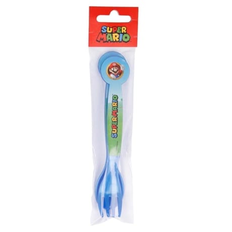 Set de 2 couverts pp super mario