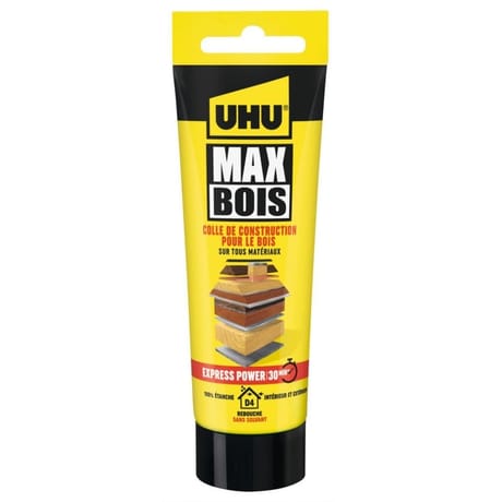 Uhu tube colle de construction max bois 100g