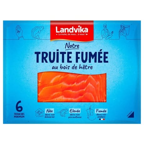 Landvika truite fumée 6 tranches 140g