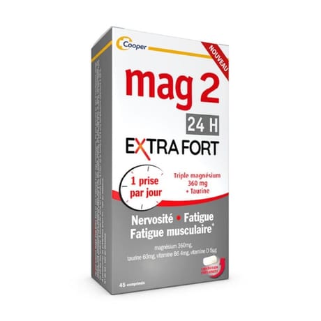 Mag 2 24h comprimes extra fort x45