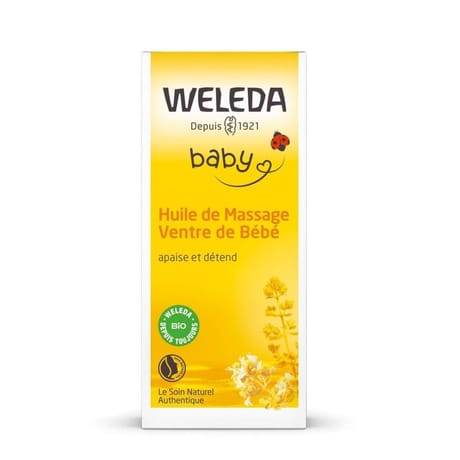 Weleda bébé huile de massage ventre de bébé 50ml