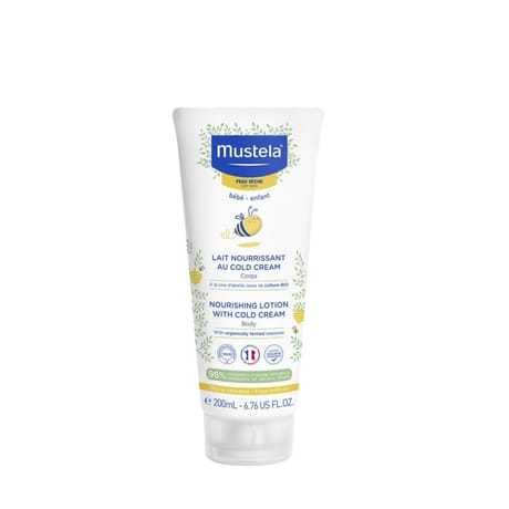 Mustela lait nourrissant au cold cream à la cire d'abeille bio 200ml