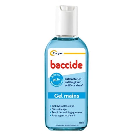 Baccide gel mains bleu 100ml