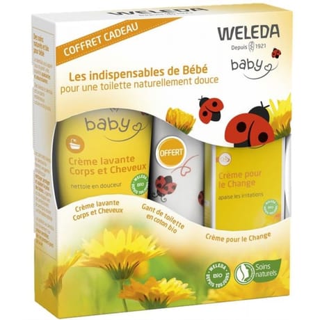 Weleda coffret les indispensables de bébé 75ml+200ml