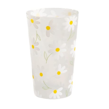 Eco-cup en polypropylène 30cl paquerettes blanches