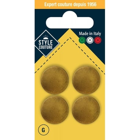 Boutons à queue or 18mm x4 Style Couture