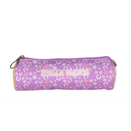 Trousse ronde stella bianca flower