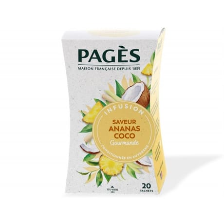 Pages infusion ananas coco x20s 30g