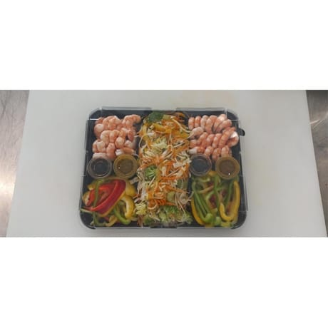 Kit wok de crevettes marinade indienne