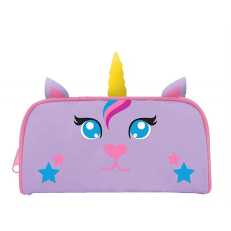 Trousse rectangulaire kids chat violet