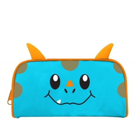 Trousse rectangulaire kids dinosaure bleu