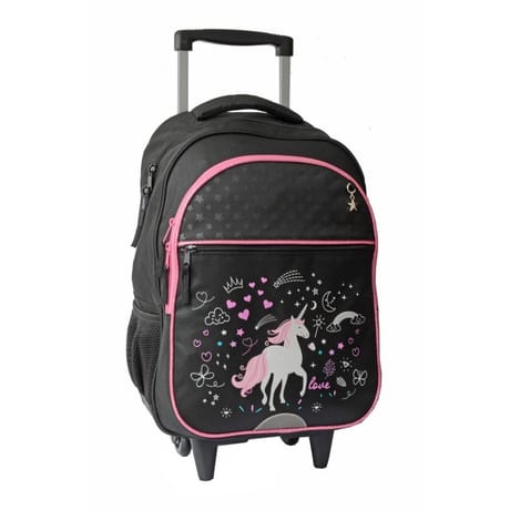 Sac à dos à roulettes licorne