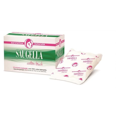 Viatris medical saugella cotton touch serviette maternite x10