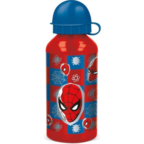 Gourde aluminium 400 ml spiderman arachnid grid