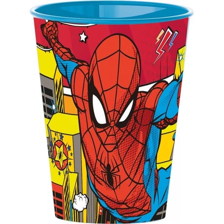 Timbale plastique spiderman arachnid grid 260 ml