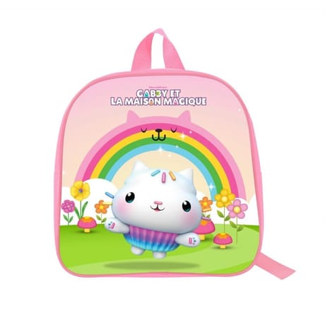 Sac à gouter maternelle gabby et la maison magique rose