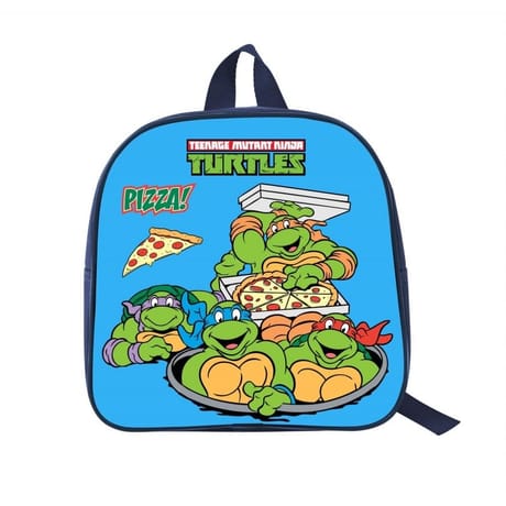 Sac à gouter maternelle tortue ninja bleu