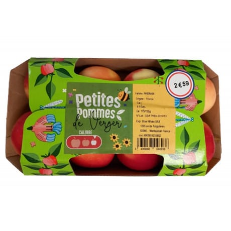 POMME BICOLORE BARQUETTE 8 FRUITS