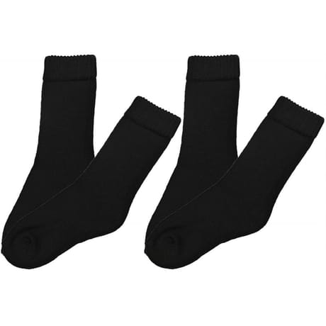 2 paires de mi chaussettes thermiques homme NOIR T39\42