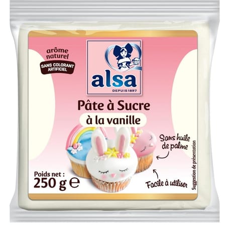 Alsa pâte à sucre à la vanille 250g