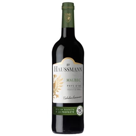75cl vin pays d'oc malbec by haussmann 2022