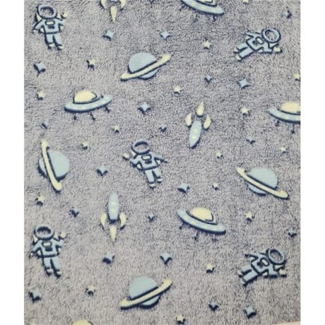 Plaid phosphorescent 130cm 160cm avec 2cm ourlet espace