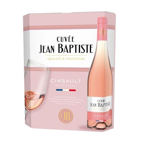 Cuvee jean baptiste cinsault rose bib 3l