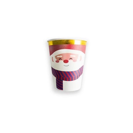 6 gobelets carton père noël 25cl