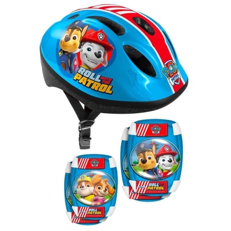 Casque + coudières + genouillères pat patrouille