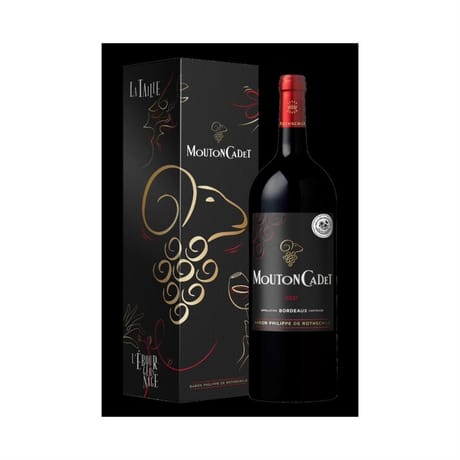Mouton cadet rouge 2021 150cl+etui