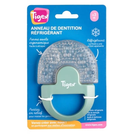 Anneau de dentition refrigérant hochet Tigex