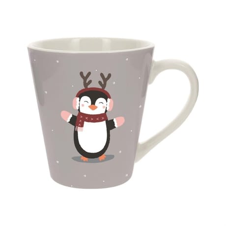 MUG CONIQUE 28 CL DECOR PINGOUIN mug conique 28 cl decor pingouin