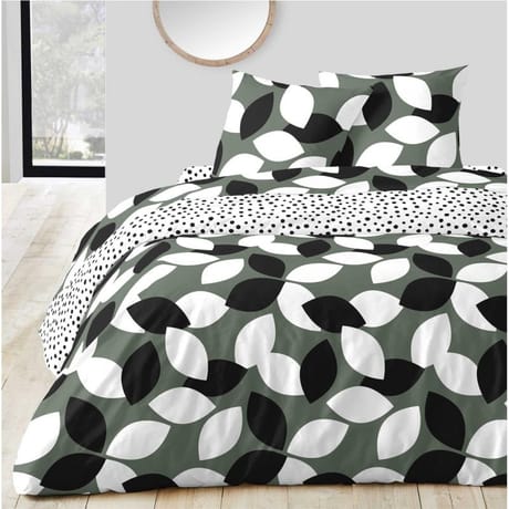 Parure housse de couette 200x200 + 2 taies 63x63 goutte
