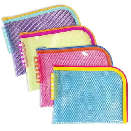 Pochette fermeture zip 180x230 eva 4 couleur neon exacompta