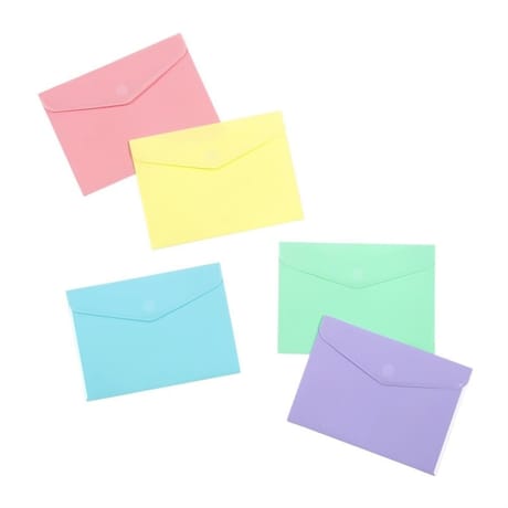Poch enveloppe a5 rainbow pastel