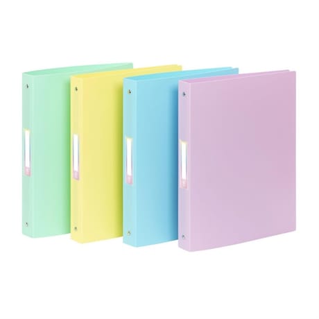 Classeur souple a4 maxi dos 4cm rainbow pastel