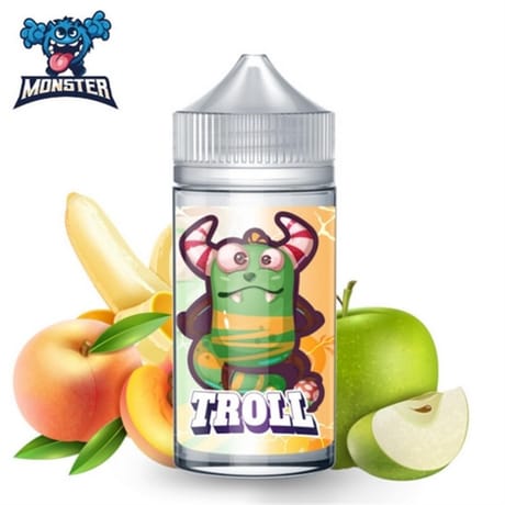 Troll (banane pêche pomme) boosté 200ml - Monster